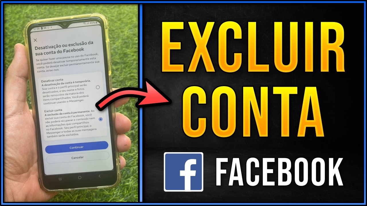 Como EXCLUIR Conta do FACEBOOK (ATUALIZADO)