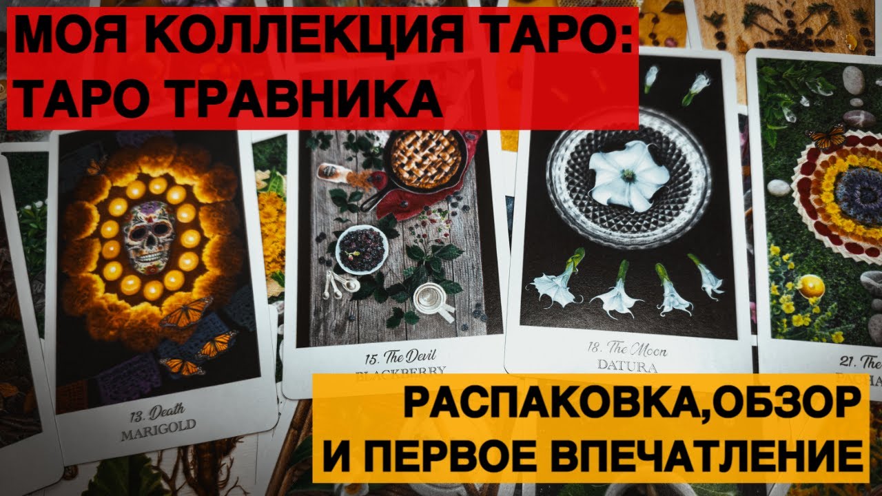 ТАРО ТРАВНИКА РАСПАКОВКА И ОБЗОР