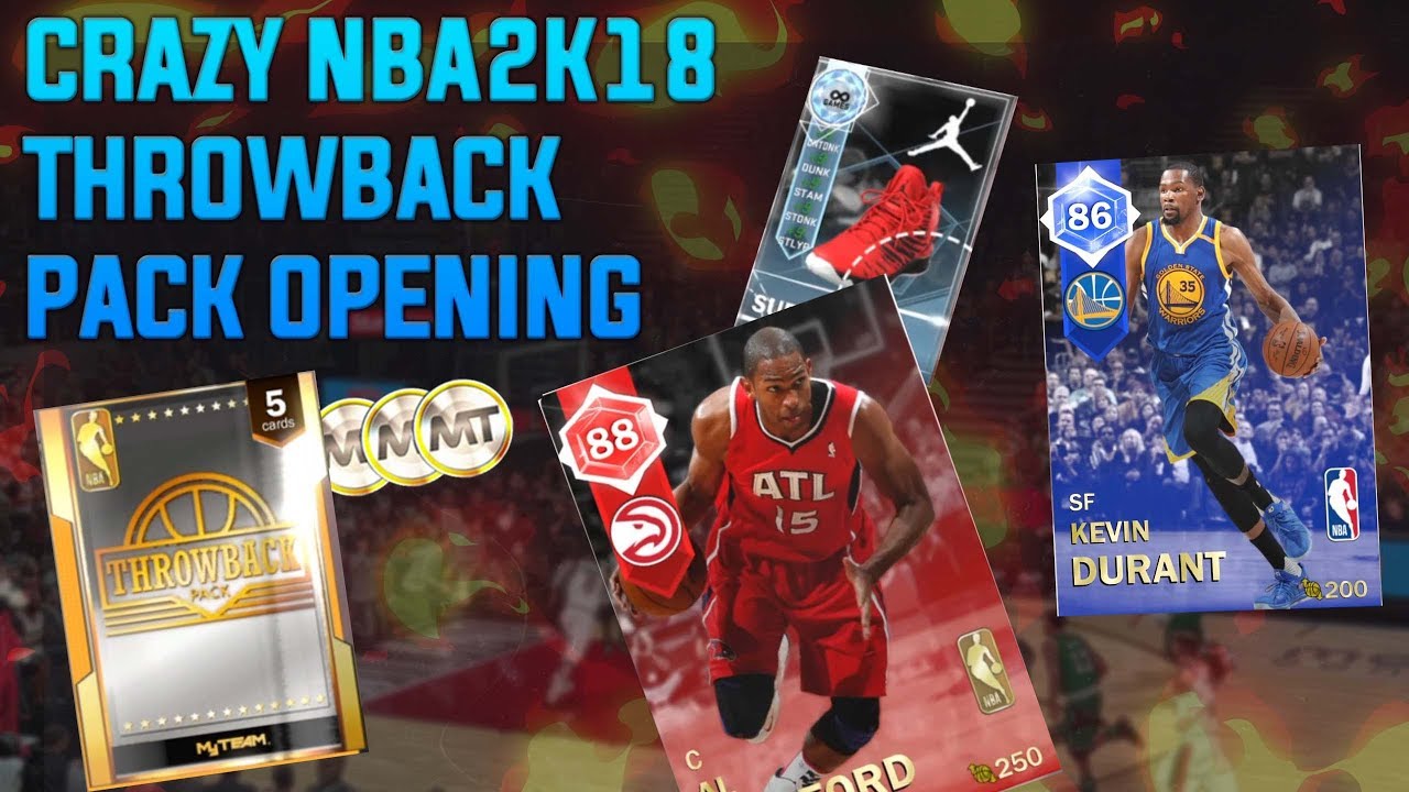 NBA 2K18 THROWBACK PACK OPENING - DIAMOND PULL, NEW HISTORIC RUBY PULL!!! CRAZY PACK OPENING!