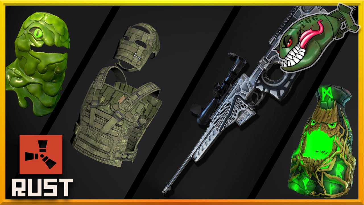 Rust Top Skins | Slime Monster, Forest Raider HQM, Forest Spirit Furnace, Lightweight L96 #149