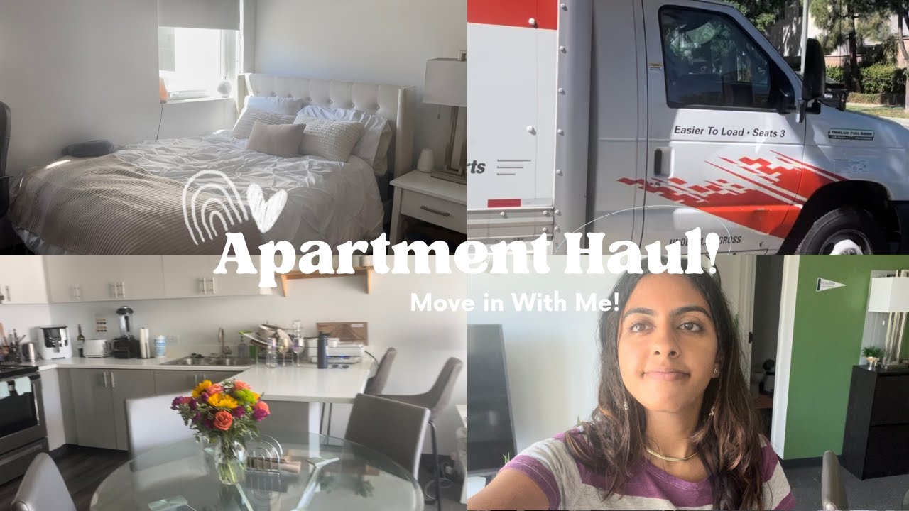 MOVE IN WITH ME | New Apartment Tour + Haul!! | UCSD grad housing Nuevo East