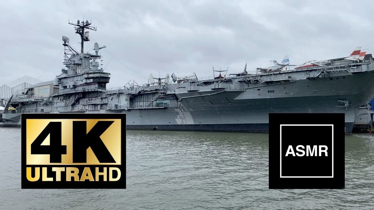 USS INTREPID & USNS COMFORT, NEW YORK - Day 21 State of Emergency - 4K WALK/ASMR