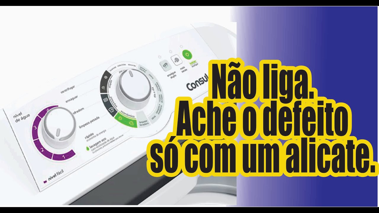 Parte 01. Máquina de lavar Consul Facilite não liga.