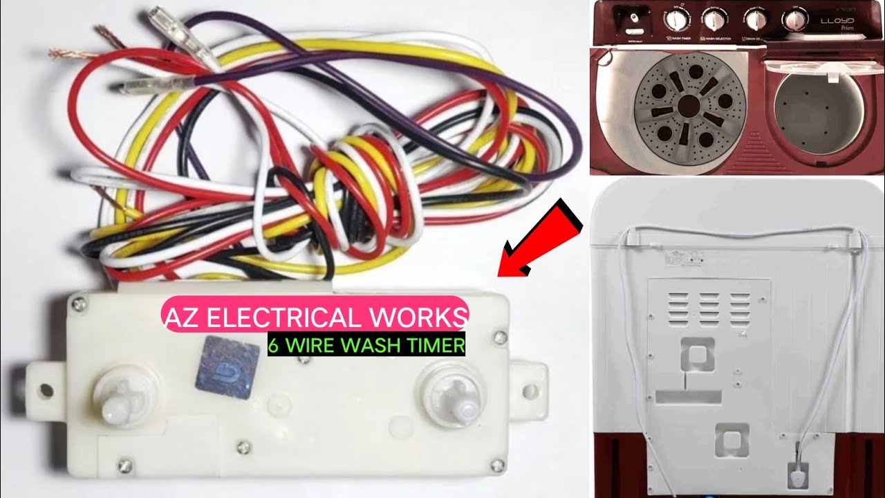 Lloyd Sami automatic washing machine 6wire timer connection a to z step by step in Hindi
