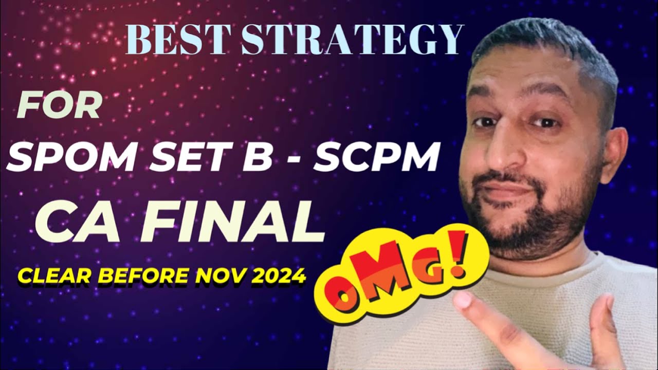 HOW RO SCORE 80+  in SPOM SET B in just 10 Days || SPOM SET B - SCPM BEST STRATEGY ||