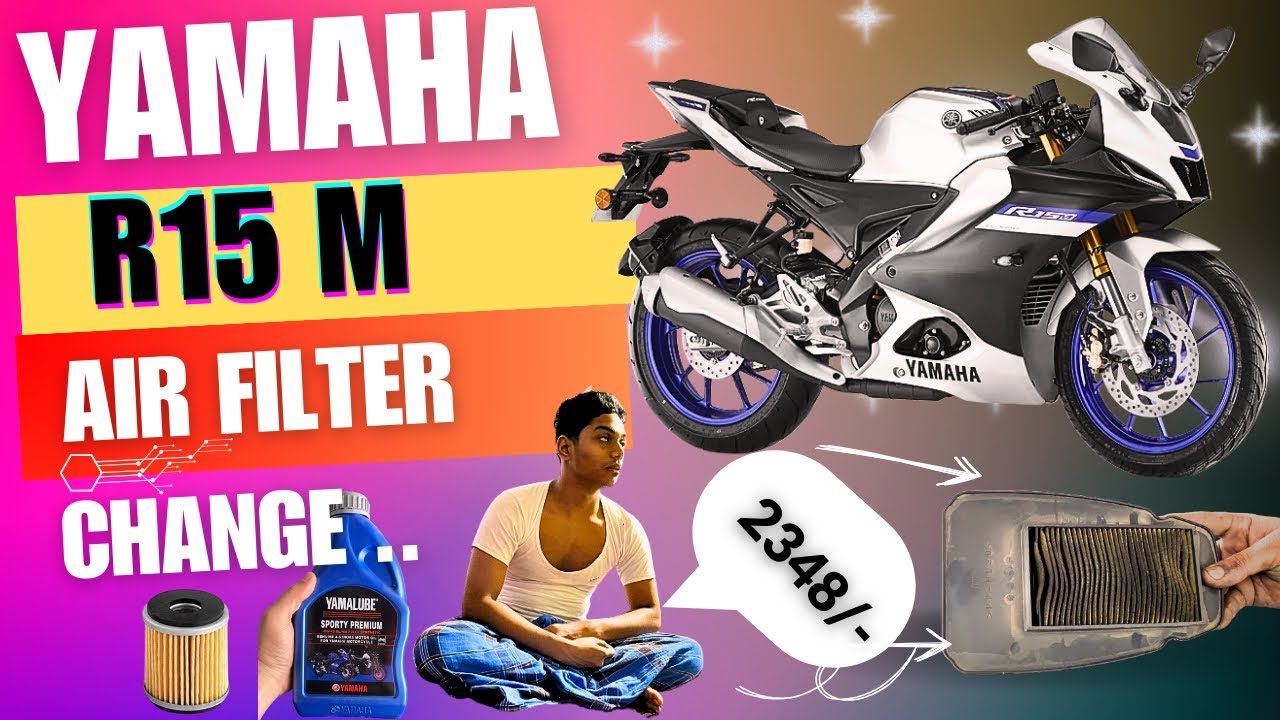 R15 V4 Air Filter Change || R15 M Service & Air Filter Cost 