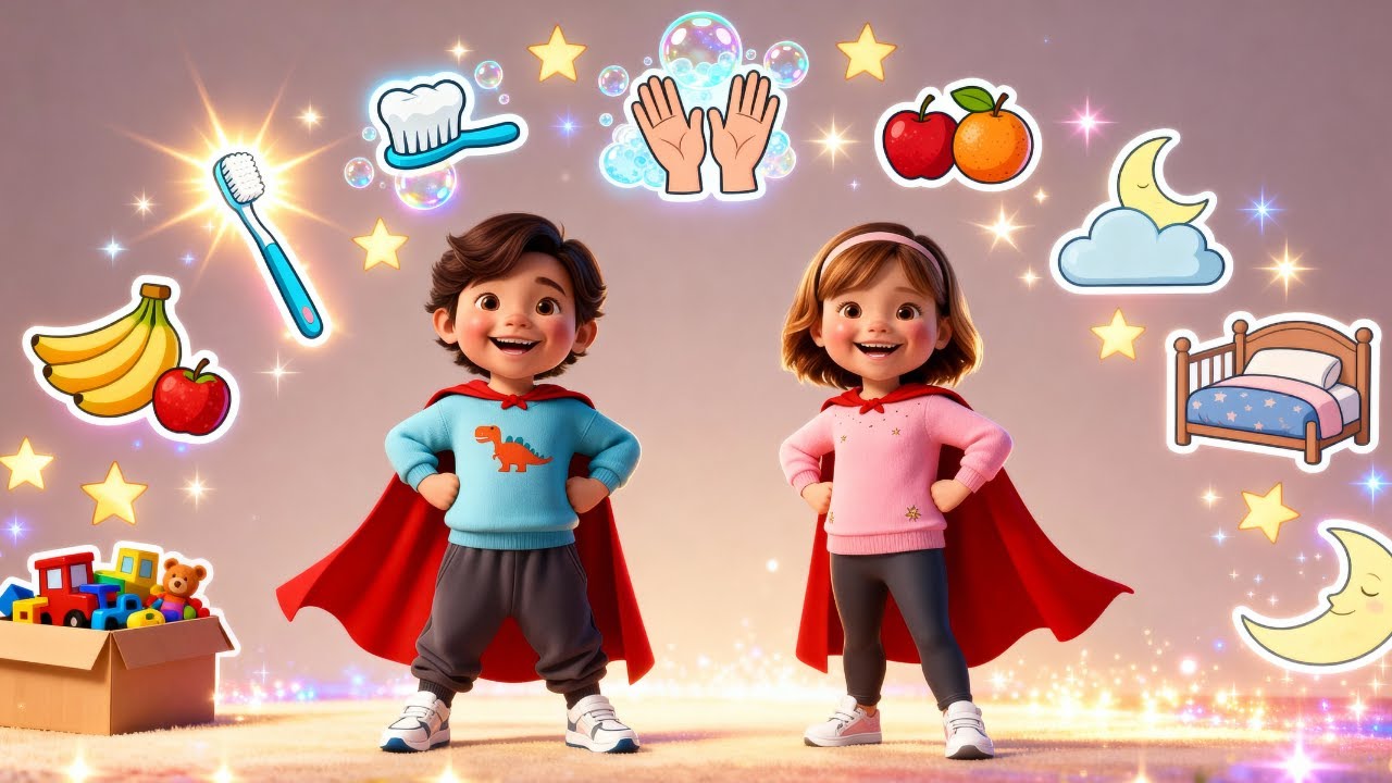 SUPERHÁBITOS | Canción Infantil Educativa para Crecer Mejor #cancionesinfantiles