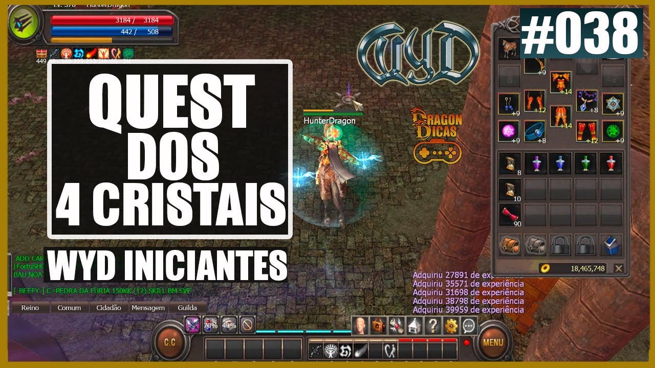 QUEST dos 4 CRISTAIS no WYD GLOBAL | WYD INICIANTES 038