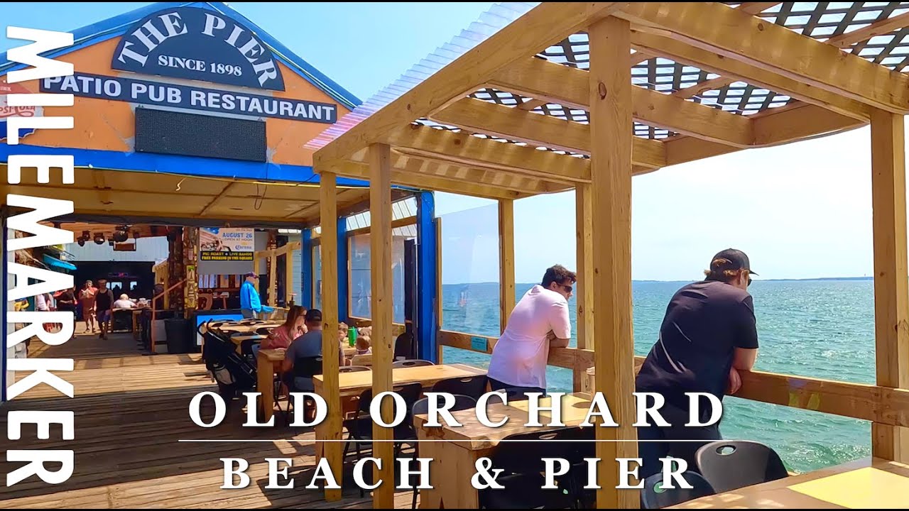 [4K] Old Orchard Beach & Pier - Old Orchard Beach, ME - 4k Relaxing Beach Walk with binaural 🎧