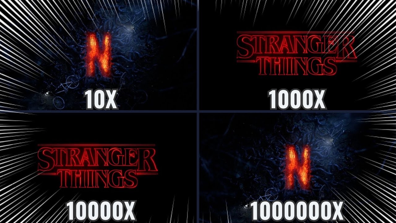 Netflix Stranger Things Logo Intro Getting 1000000X Fast