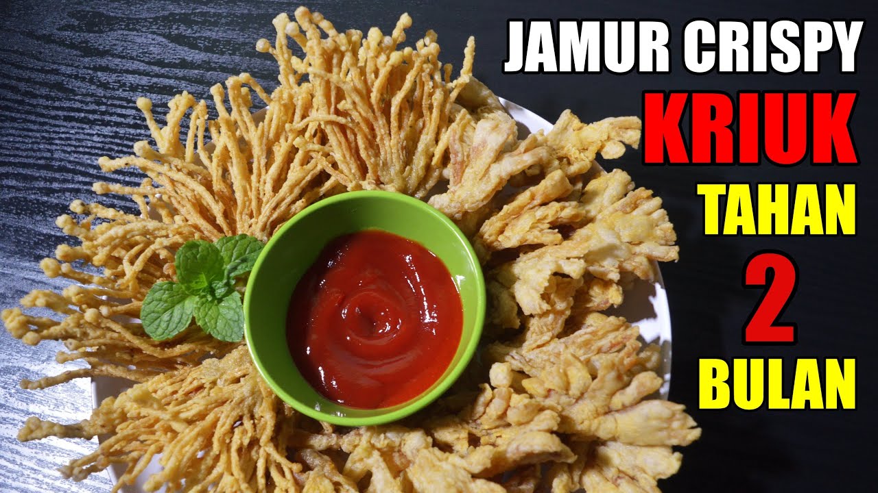 Jamur Krispy Tanpa Telur  Kriuk Tahan 2 Bulan