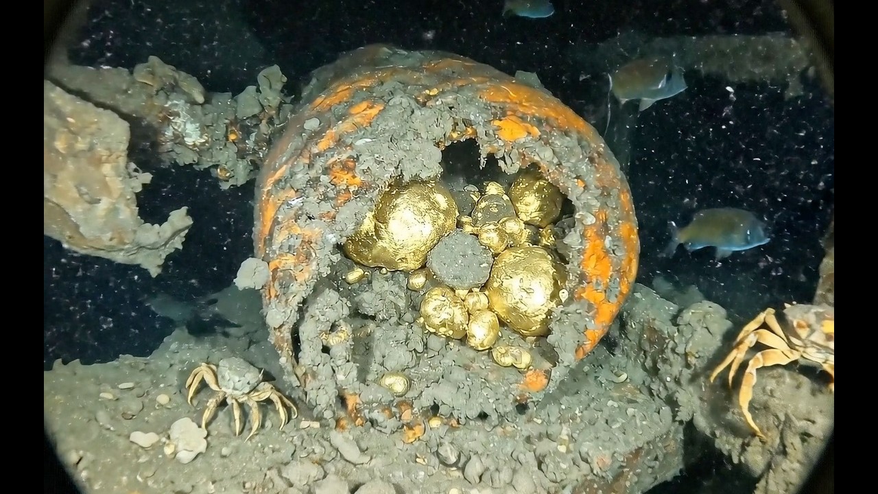 TREASURE or GOLD! A Sunken Tunnel Hiding a Secret Treasure #youtube #gold #treasure