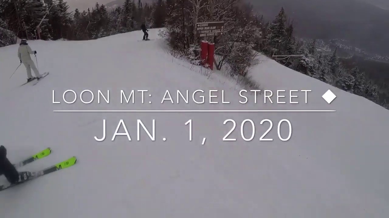 Skiing Angel Street at Loon Mountain