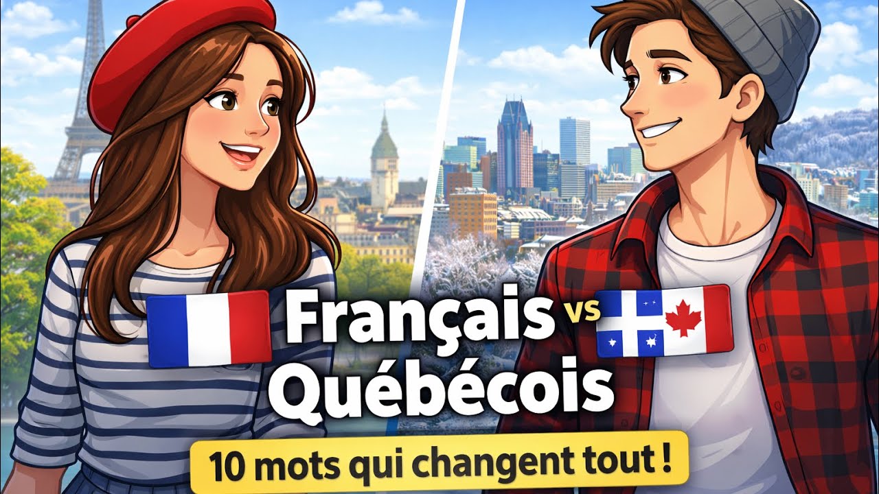 Français 🇫🇷 vs Québécois 🇨🇦 : Conversation amusante et mots différents !