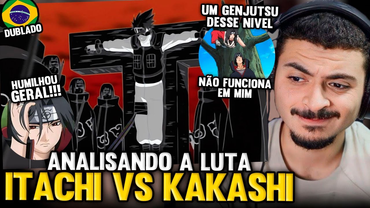 KAMUZ REAGE: ITACHI VAI ATÉ KONOHA E HUMILHA O KAKASHI E A KURENAI!! Naruto Dublado