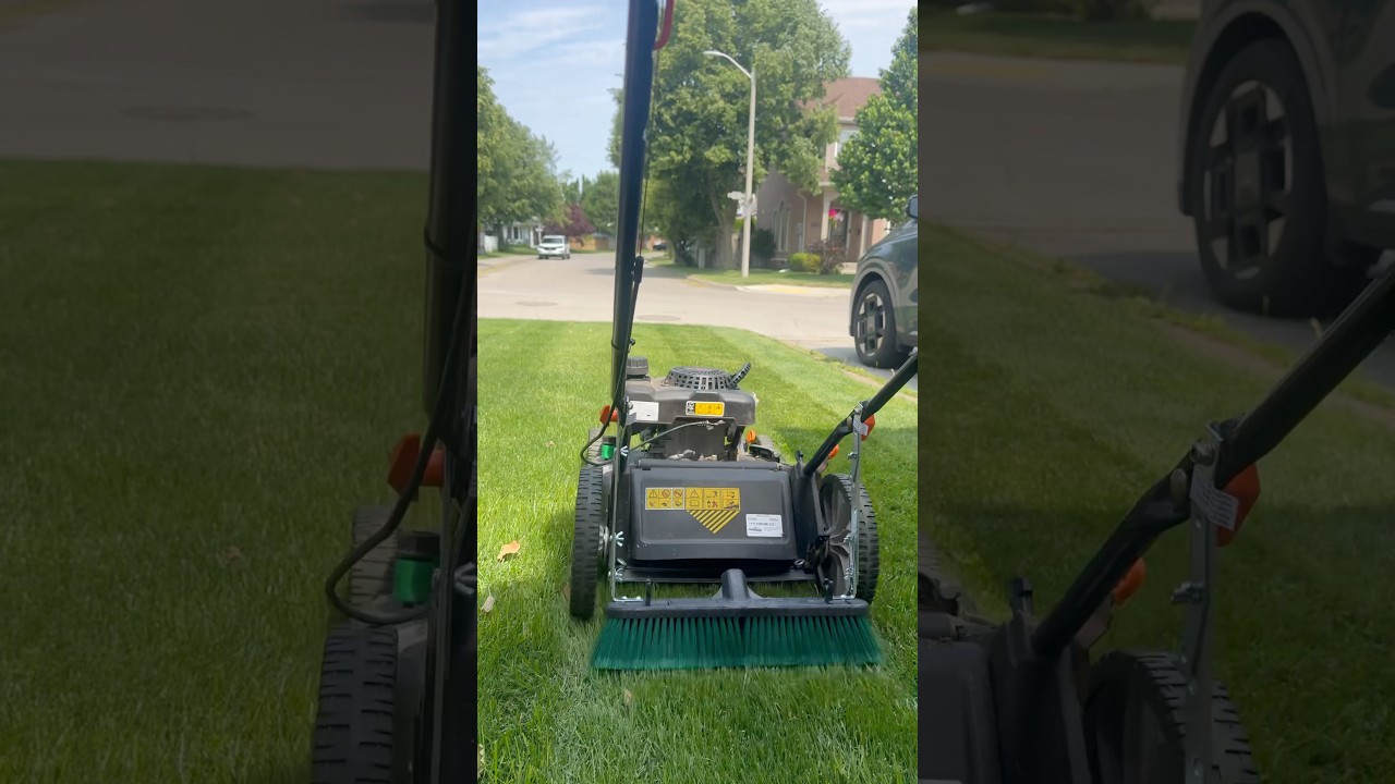 😳 New DIY Lawn Striper works better than the last one! #lawn #tips #diy