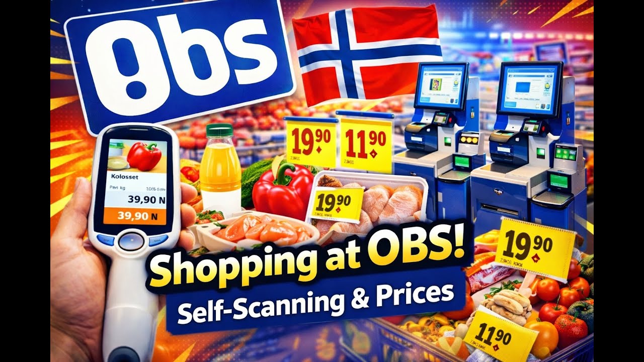 How Expensive Is Grocery Shopping in Norway? 🇳🇴 OBS Scan & Pay Explained #norway #price #shopping