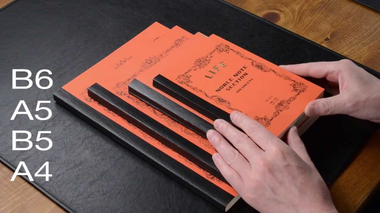 LIFE Noble Notebook and Cover - Recommend for fountain pen writing
