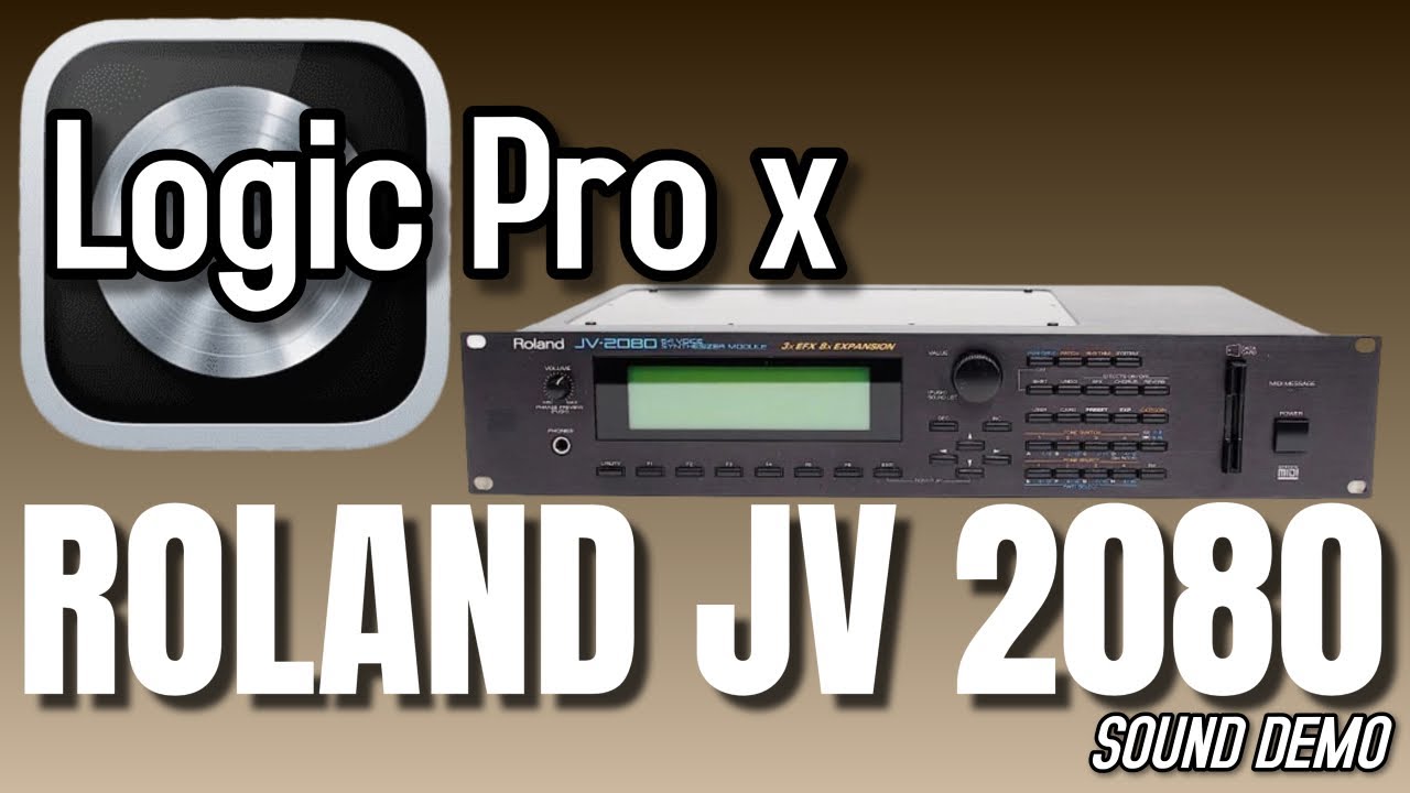 Roland JV-2080 Module ( Sounds Demo) using Yamaha MO8 Sequencer through Logic Pro X
