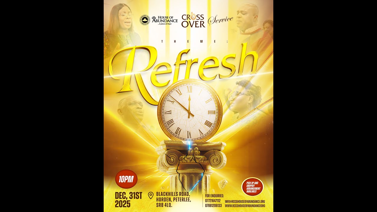 REFRESH 2025 || PASTOR JOSEPH KOMOLAFE || 31ST DECEMBER. 2025