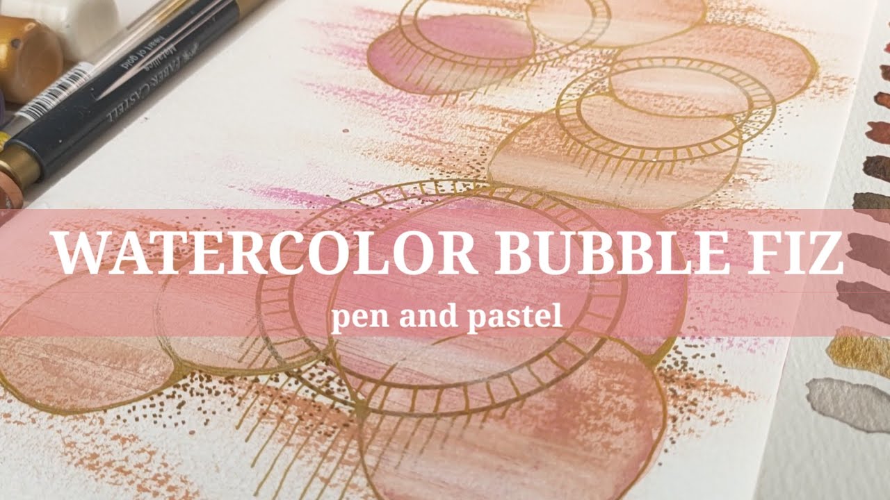 WATERCOLOR ABSTRACT using MIXED MEDIA