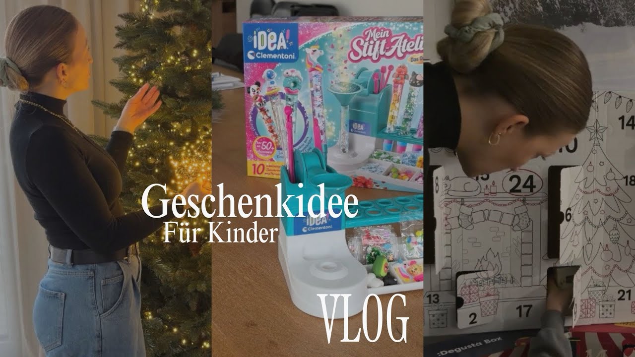 Unser Weihnachtsbaum steht endlich! Geschenkidee f&uuml;r Kinder | VLOG