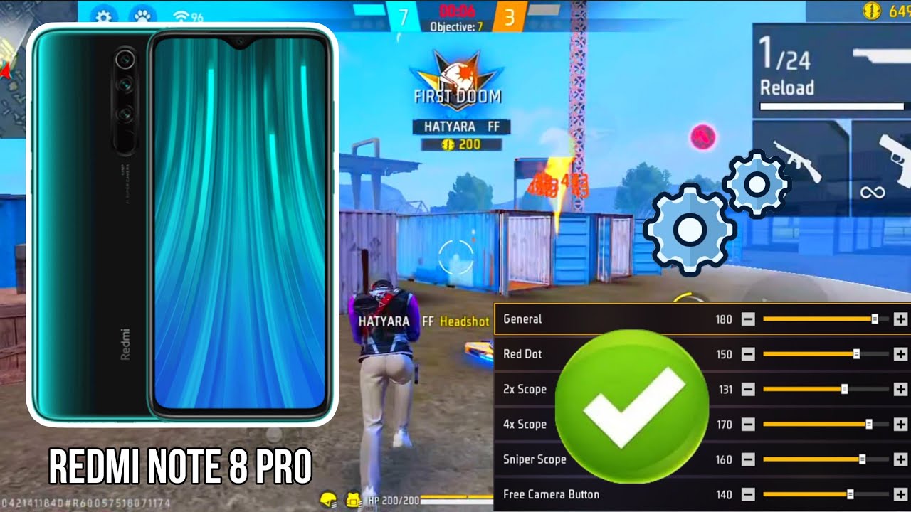 Redmi Note 8 Pro free fire sensitivity setting ⚙️ | Redmi Note 8 Pro free fire headshot setting ⚙️