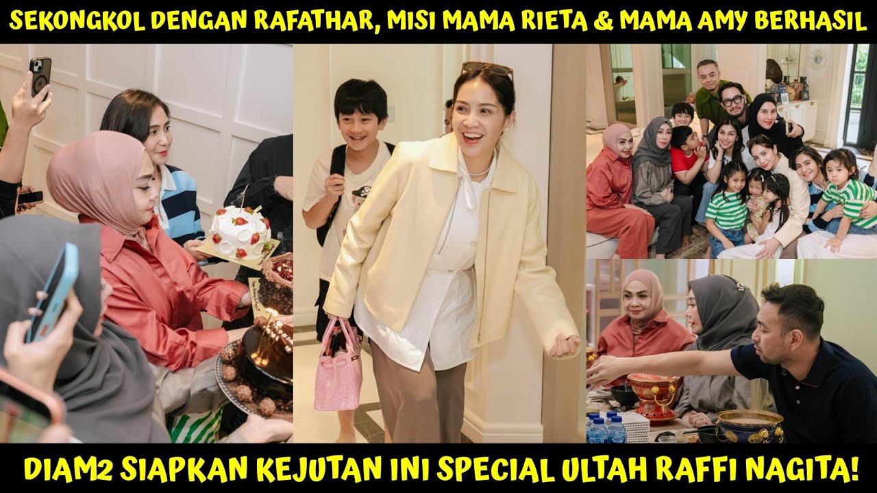 SEKONGKOL DENGAN RAFATHAR, DIAM2 TIETA & MAMA AMY SIAPKAN KEJUTAN INI DI ULTAH RAFFI NAGITA KE 38&39