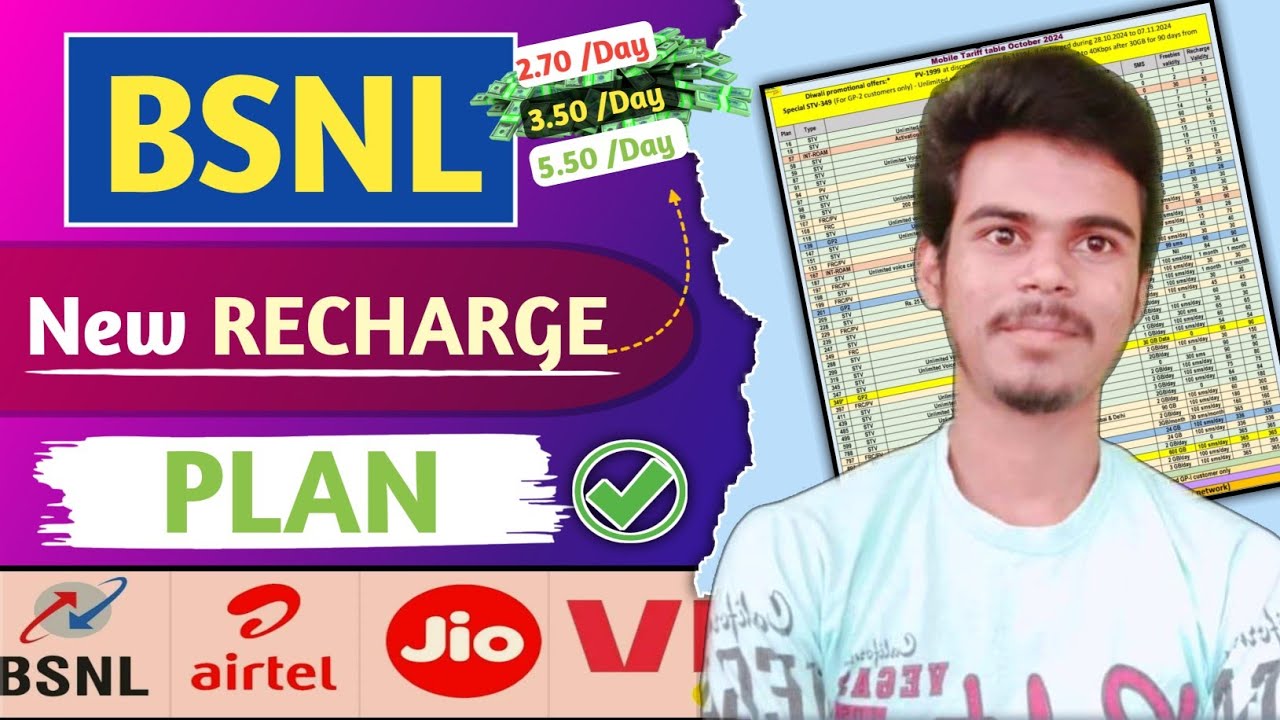 BSNL Top 4 Best Recharge Paln | BSNL Low Price Recharge Plan 2024
