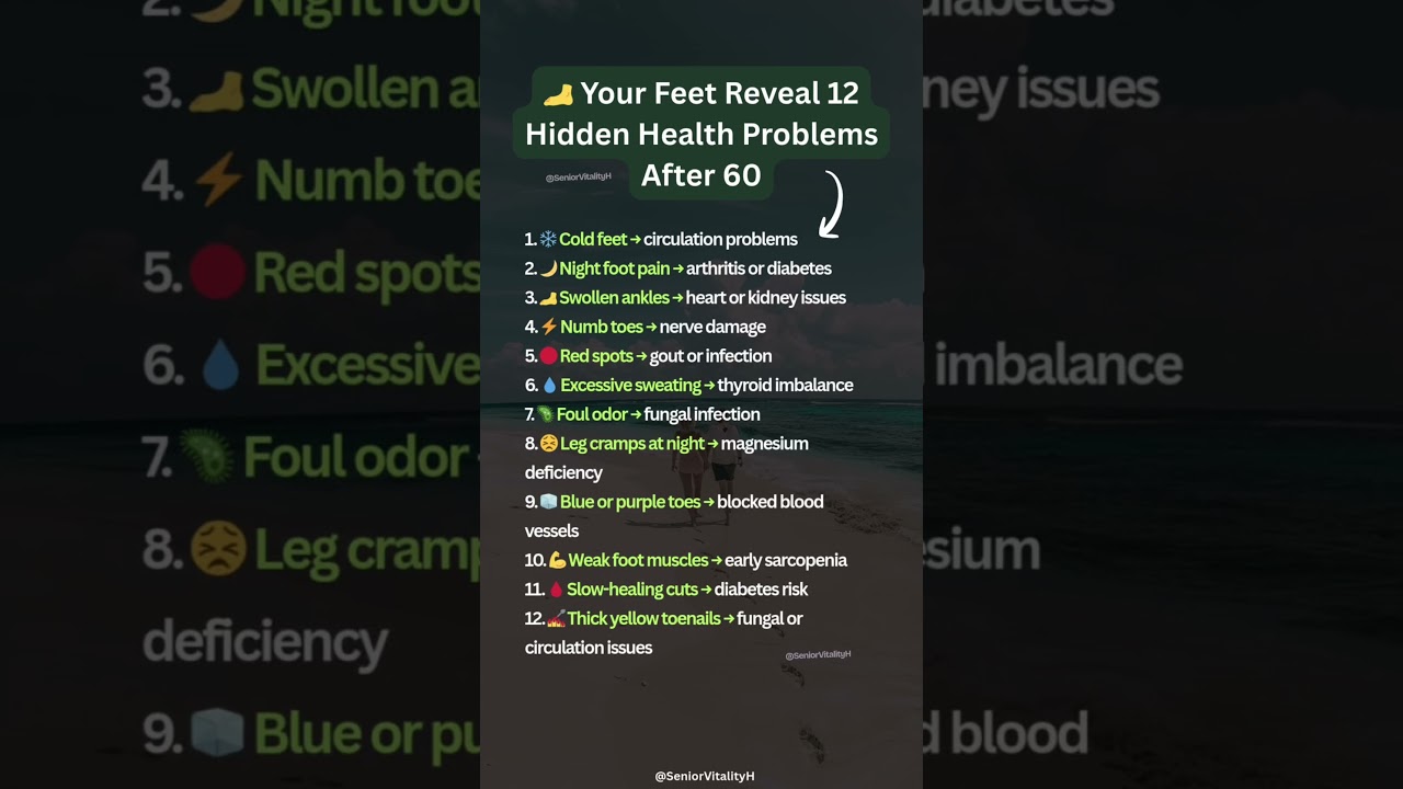 🦶 Your Feet Reveal 12 Hidden Health Problems After 60