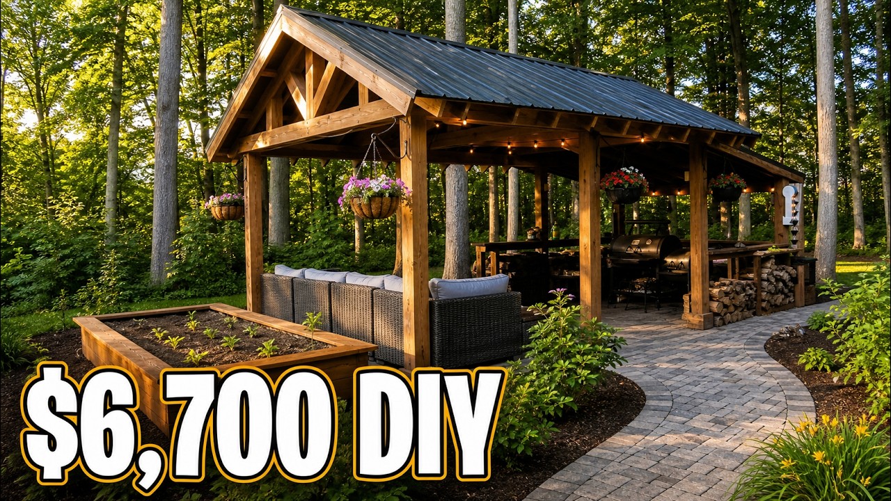 DIY Backyard Pavilion Build + Cost Breakdown ($6,700)