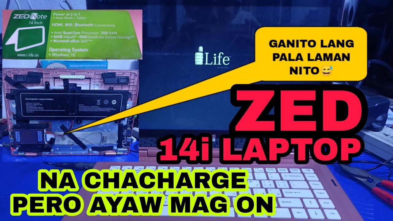 ZED NOTE 14i LAPTOP NOT TURNING ON