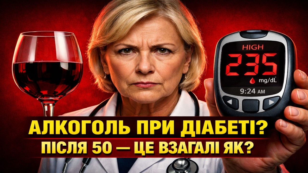 АЛКОГОЛЬ ПРИ ДІАБЕТІ ПІСЛЯ 50: 1 ПОМИЛКА, ЯКА РУЙНУЄ ЦУКОР І ЗДОРОВ’Я