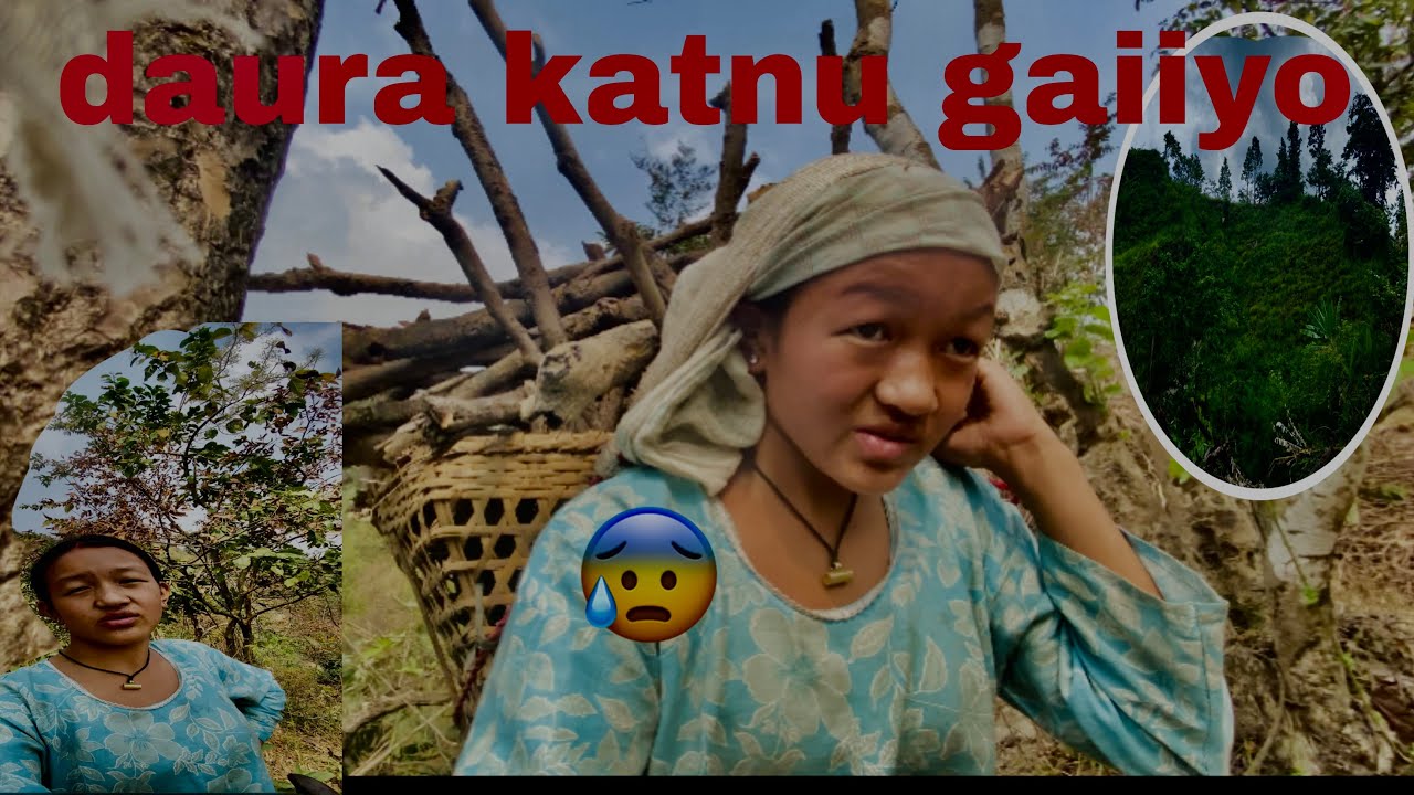 AKLAI DAURA KATNU JANU PARYO🤗😋😋  XORI LAI XODERW😰😢😢