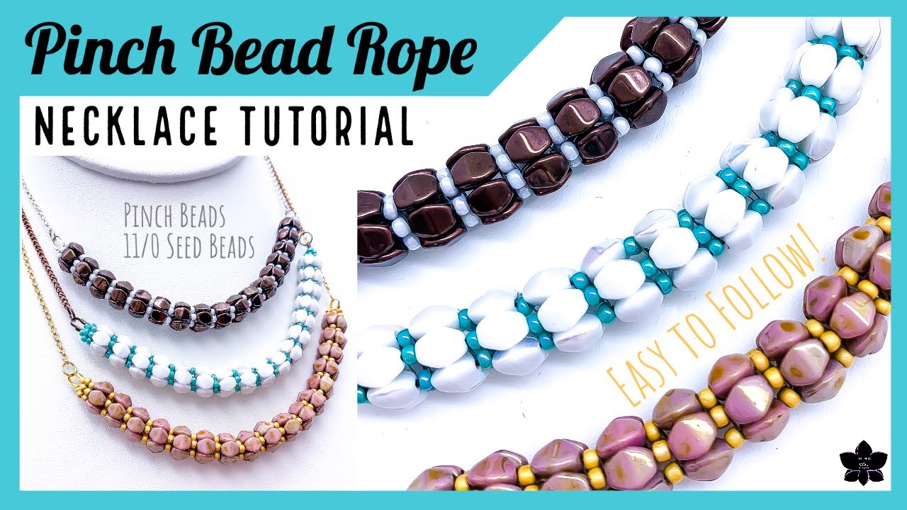 Мастер-класс по плетению бисера из бисера Pinch Bead Rope | Простое плетение из бисера