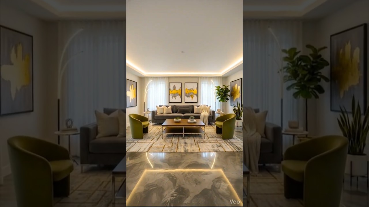 AI Living Room Design Process & Transformations