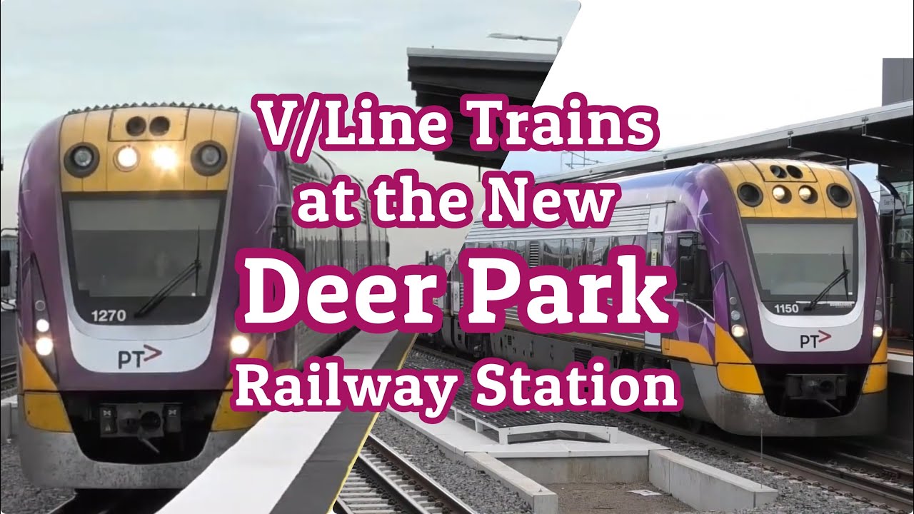 V/Line Trains at the New Deer Park Railway Station