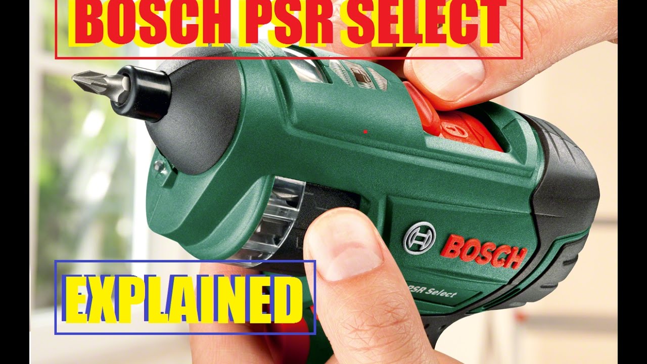 Аккумуляторная отвертка Bosch PSR Select с литий-ионным аккумулятором. ОБЪЯСНЕНИЕ