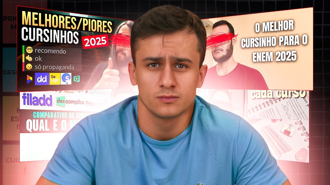 EXPONDO OS RANKINGS FALSOS DE CURSINHOS PARA ENEM 2026 (NINGU&Eacute;M AGUENTA MAIS)