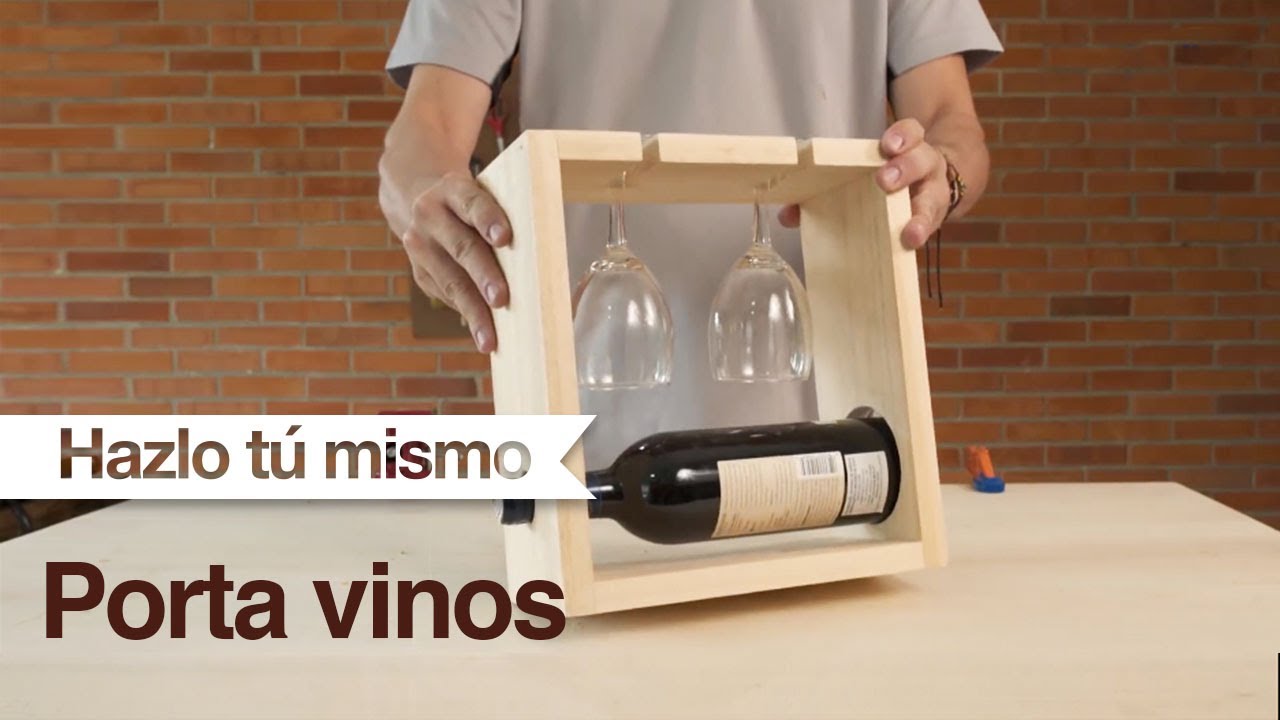 ¿Cómo hacer un porta vinos?