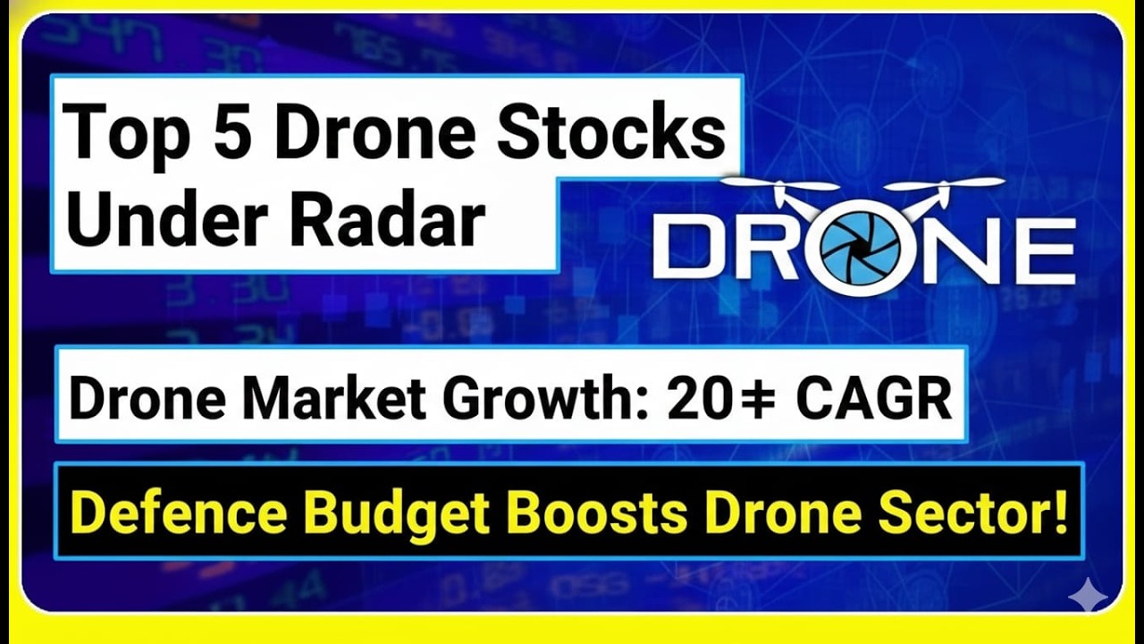 Top 5 Drone Stocks For 2026 | India&rsquo;s Drone Boom | Upcoming Budget 2026 | Long-term investment