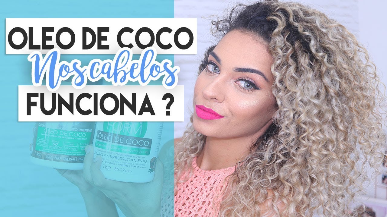 TESTEI uma hidratação com Óleo de coco e fiquei CHOCADA COM O RESULTADO•Faladantas