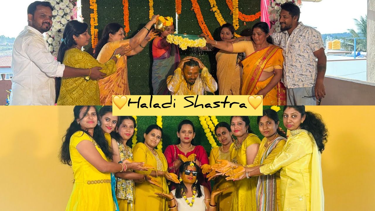 Haladi shastra vlog💛||Marriage Vibes||