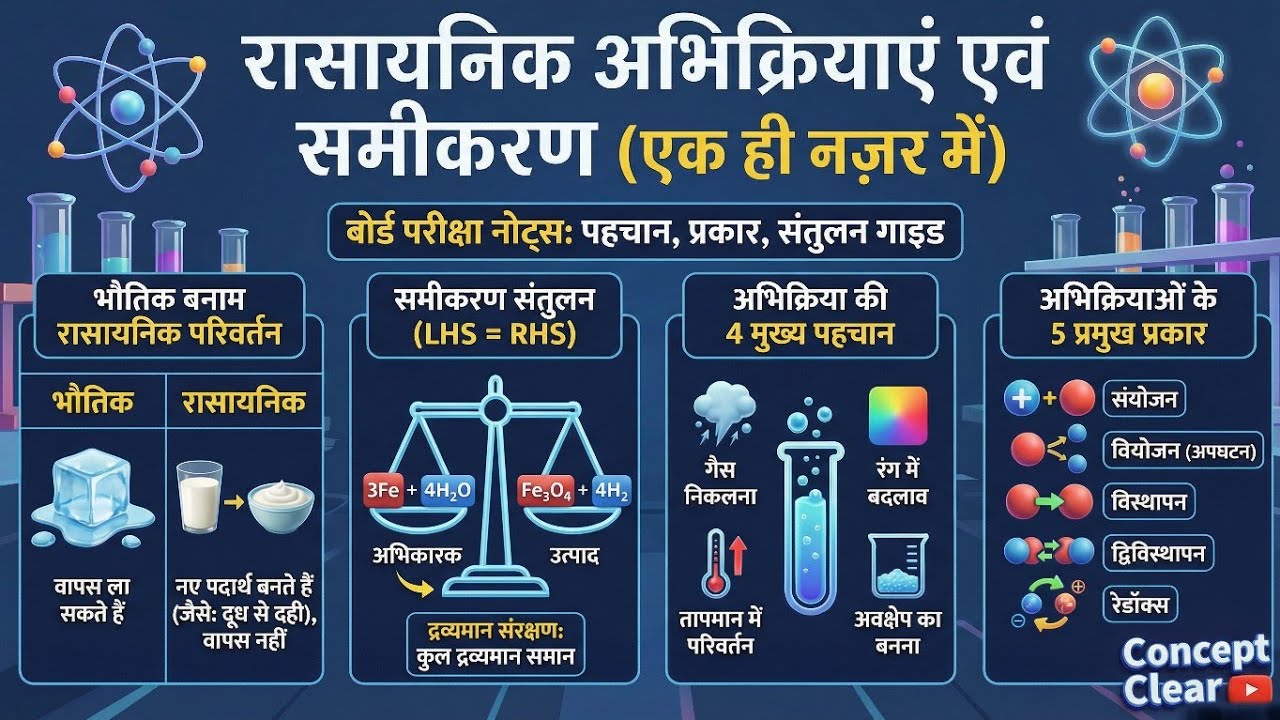 Chemical Reactions and Equations | Class 10 Science Ch 1 | Class 10 Chemistry Chapter 1