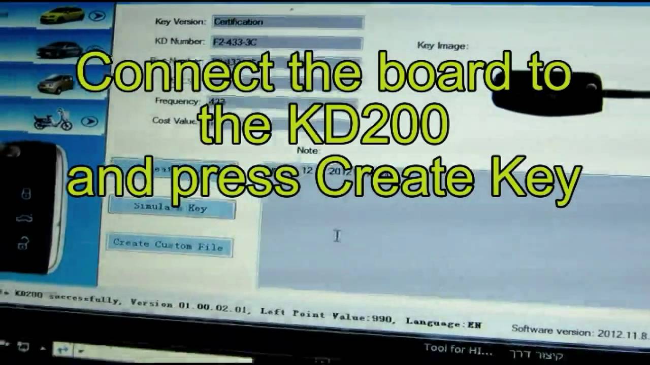 Use KD machine to make remote for ford focus 2008
