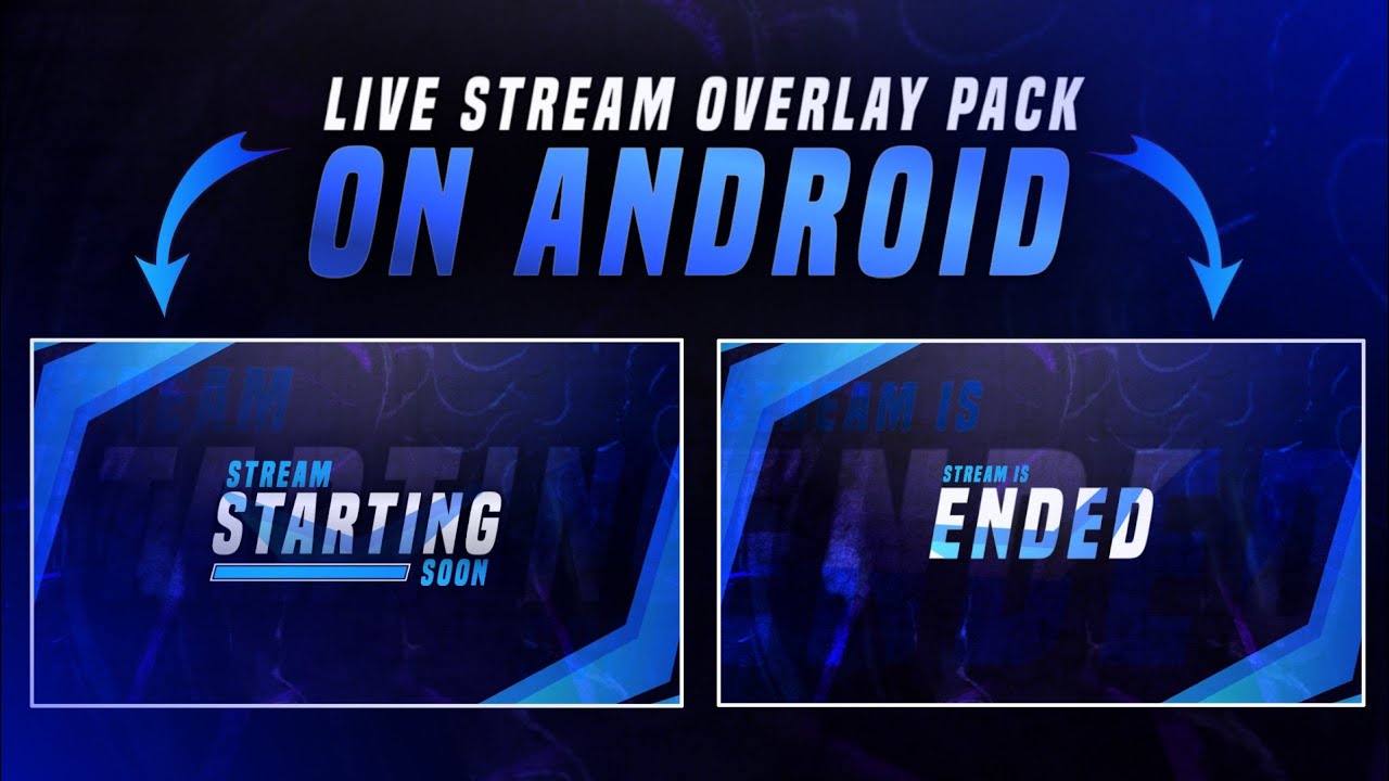 Make animated Stream Overlay Pack On Android using Ps-touch and kinemaster || By Drager