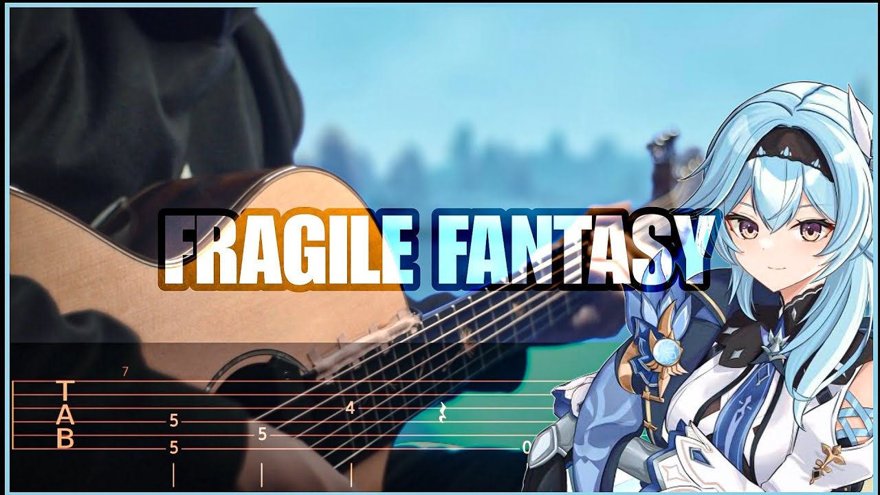Easy To play FRAGILE FANTASY - Genshin Impact - Dragonspine OST | Fingerstyle Guitar [TAB]