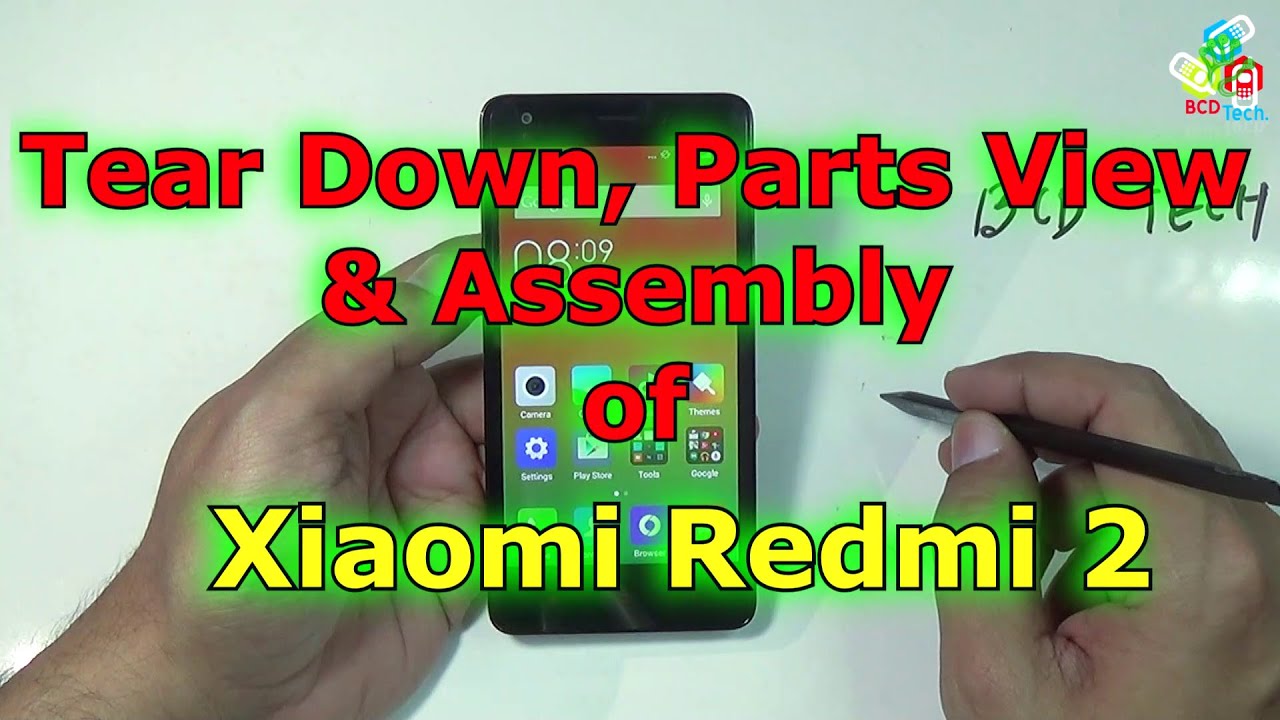 How to replace LCD, Screen & Digitizer of Xiaomi Redmi 2: Tear Down, Parts View & Assembly Video
