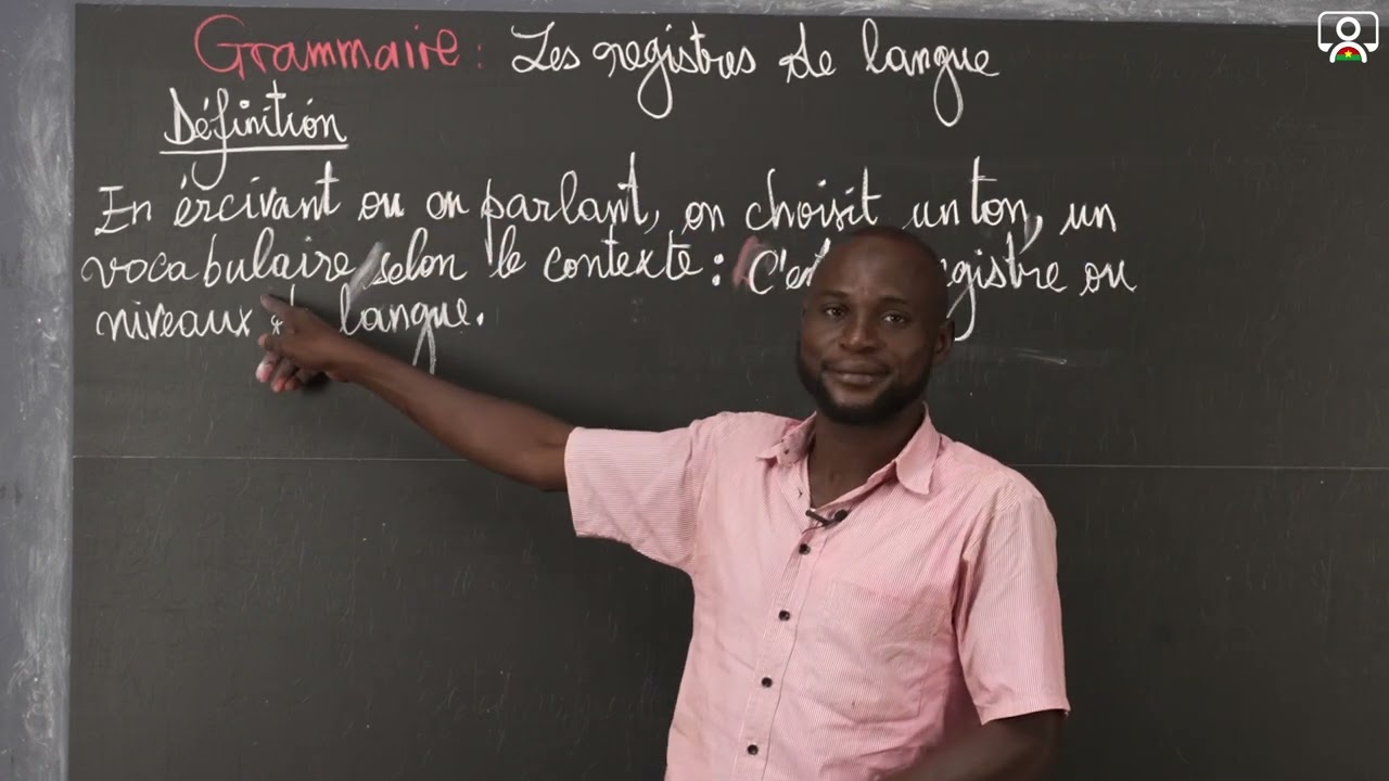 Cours - 3e - Français - Grammaire : Les registres de langue 1/2