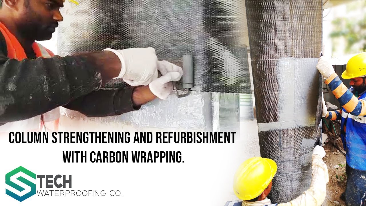Column Strengthening and Refurbishment with Carbon Wrapping. | Stech Waterproofing Co. | Sika